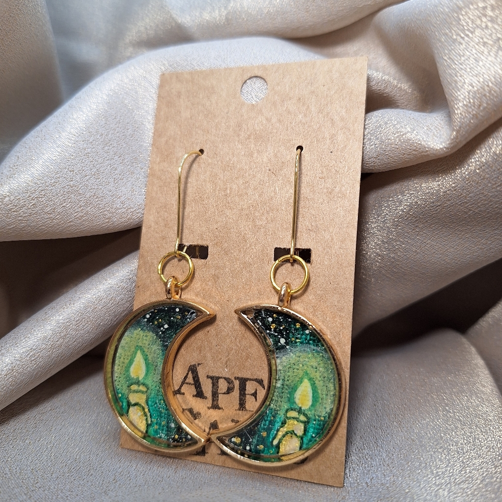 Hand painted earrings